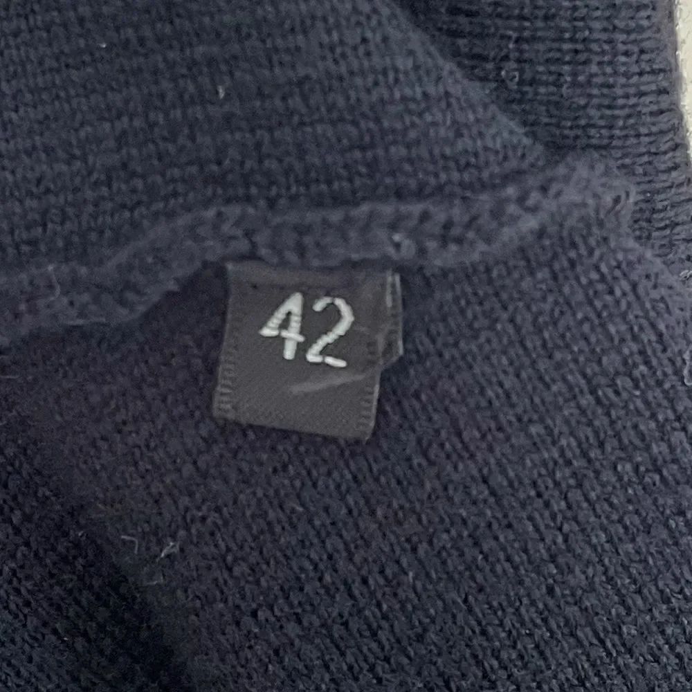 Alpha Studio Navy and Orange Knit Jacket - Picture 7 of 8